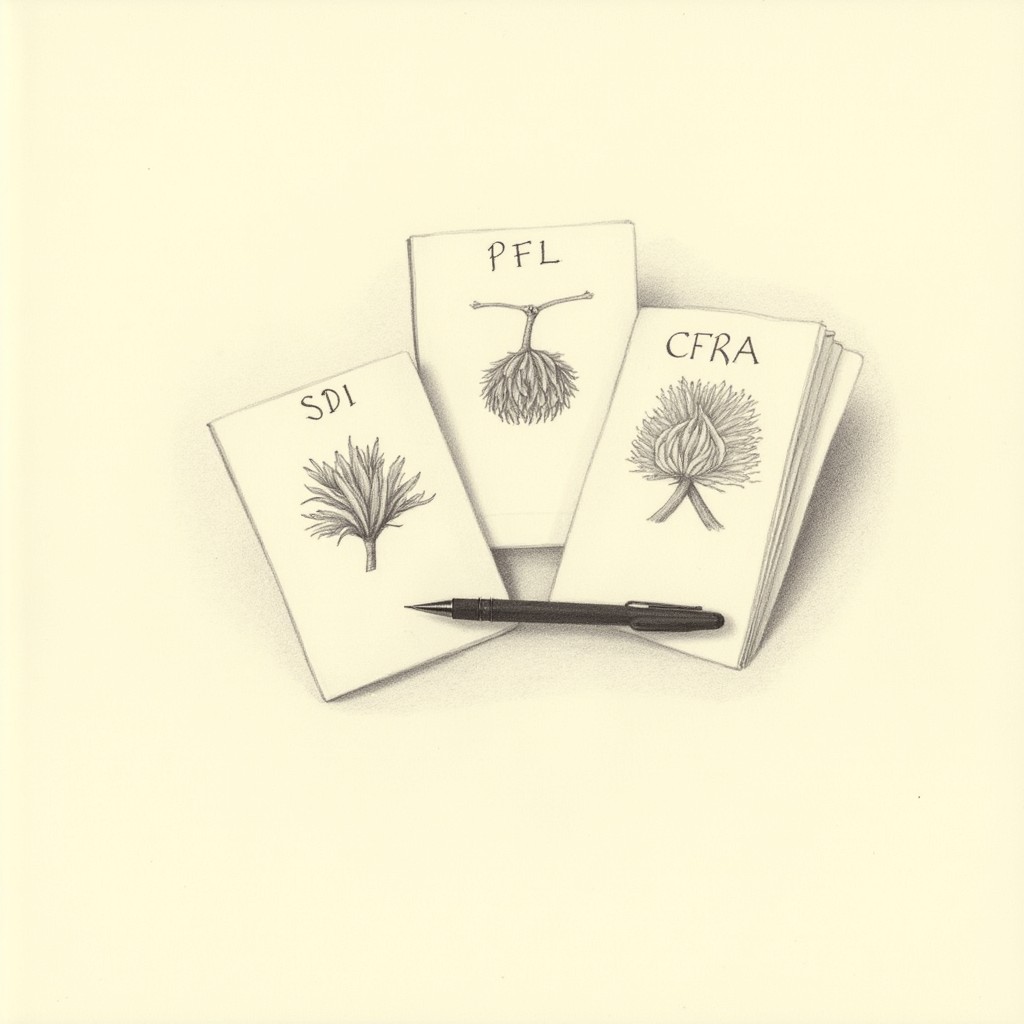 The California leave system, in three brochures.